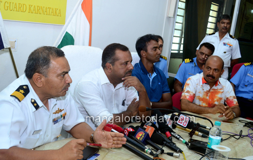 coast gurad rescue operation at mangalore